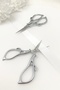 Silver Promise Engagement Scissors, Ribbon Opening Special Occasion Ceremony Sewing Embroidery Scissors Simple Model Silver - 2