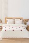 Florita Cherry Double Embroidered Duvet Cover Set & Dowry Set 100% Cotton - 2