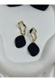 Design Wave Model Gold and 3-Color Black Green Red Modern Special Day Christmas Steel Earrings - 4