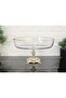 Oval Borcam Gold Cast Square Footed Presentation Dish with Gold Details 26 cm - 2