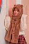 Pabtex Hooded Plush Beanie Scarf Welsoft Soft Fabric Warm - 4