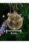 4-Piece Set of Gold Christmas Tree Ornament Disco Ball Y2K Pinterest Christmas Decor Gift Medium Size 6 cm - 3