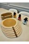 Jute, American Service Set, 6 Plates, 1 Bread Basket, Plate Base, Plate Set, Modern Lux Presentation - 3