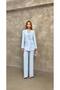 Women's Double Button Satin Lapel Suit