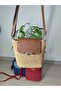 Leather Detailed Paper with Straw Bag - 3