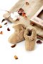 Organic Suede Leather Unisex Baby Booties Natural Baby Booties with Wool Inside Stl4220 - 2