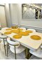 Jute, American Service Set, 6 Plates, 1 Bread Basket, 1 Runner, Plate Base, Plate Set, Lux Presentation - 6