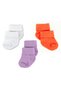 3 Pack Bamboo Newborn Baby Socks I Purple Orange I Baby Girl Boy Socks - 3