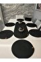 Jute, American Service Set, 6 Plates, 1 Bread Basket, 1 Runner, Plate Set, Modern Lux Presentation - 3
