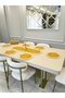 Jute, American Service Set, 6 Plates, 1 Bread Basket, 1 Runner, Plate Set, Modern Lux Presentation - 4