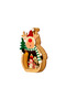 Christmas Decor -Wooden Lighted Christmas Deer - 14 cm - 2