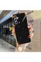 حافظة حماية للكاميرا ذات سطح ناعم لامع متوافقة مع هاتف Samsung Galaxy S24 FE مع حافة ذهبية