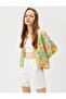 Floral Shirt Viscose Buttoned Short Sleeve - 3