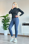 Women's Tights Brazilian Gathered High Waist Recovery - 4