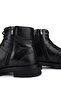 Men's Genuine Leather Black Casual Boots - 4