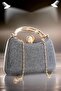 Evening Dress Bag Imported Special Fabric - Pearl Unlocking Stone Detail - 2