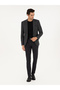 Black Slim Fit Cotton Blend Canvas Pants 50292336-Vr046 - 3