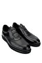 Men's Genuine Leather Black Casual Shoes - 2
