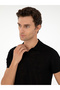 Black Slim Fit Polo Neck Knitwear T-Shirt 50303284-Vr046 - 2