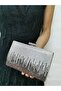Beegi̇ Concept Women's Evening Dress Stone Silver Chain Wedding Night Party Bag - 2