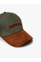 Kep Hat with Suede Appearance and Slogan - 3