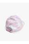 Cotton Tie-Dye Patterned Cap Hat - Embroidered Detail - 2