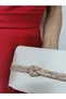 Beegi̇ Concept Women's Evening Dress Stone Satin Skin Chain Wedding Night Party Bag - 3