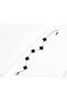 Silver Color Black Clover Steel Bracelet - 3