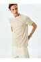 Crew Neck Short Sleeve Cotton Blended Tok Fabric Stripe Oversize T-Shirt