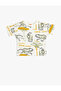 T-Shirt Tiger Printed Short Sleeve Crew Neck Cotton