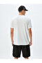 Crew Neck Short Sleeve Geometric Sports T-Shirt - 4