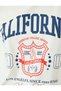 Crew Neck Short Sleeve College Printed Oversize T-Shirt - 6