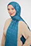 Water Green Geometric Pattern Jacquard Janjan Shawl - 2
