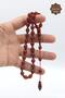 Brown Egg Cut Special System Clamping Amber Prayer Beads 201023512 - 4