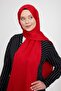 Red Hologram Pattern Jacquard Janjan Shawl - 3