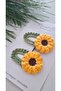 Baby and Child Hand Knitted Sunflower Snap Buckle - 2