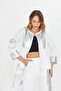 Neon Detail White Design Jacket - 2