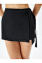 Double Breasted Mini Shorts Skirt with Lacing Detail - 5