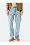 Vintage Straight Loose Jean Trousers Pocket Detailed Cotton - 3