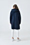 Women's Plus Size Long Fur Lined Quilted Coat Jacket with Hooded Pockets - Tight Fit - 7