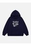 Unisex Farside of the Moon Printed Hooded Fleece Oversized Sweatshirt