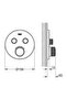 Grohtherm Smartcontrol Three-Valve Flow Controlled, Built-in Thermostatic Shower Mixer - 29121gl0 - 2