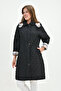 Transitional Quilted Women's Coats Plus Size Long Hooded Plaid Pieces - Slim Fit - 6