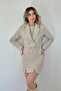 Buttoned Jacket and Dress Set - 3