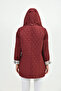 Transitional Quilted Women's Coats Plus Size Hooded Pack of Plaid - Slim Fit - 8