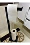 Solid Black Custom Design - Bathroom Paper Holder with Spool and Anti-Tipping No Shake - 2