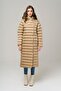 Hooded Button-Closed Long Puffer Coat TAŞ 6494 - 2