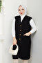 Women's Pocketed Button Closure Knitwear Vest - 7