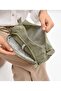 Light Mink Crinkle Fabric Multi-Pocket Water Repellent Washable Pen Holder/Wallet Type Makeup Bag - 3