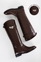 Women's Matia Brown Crocodile Rider Long Boots - 3